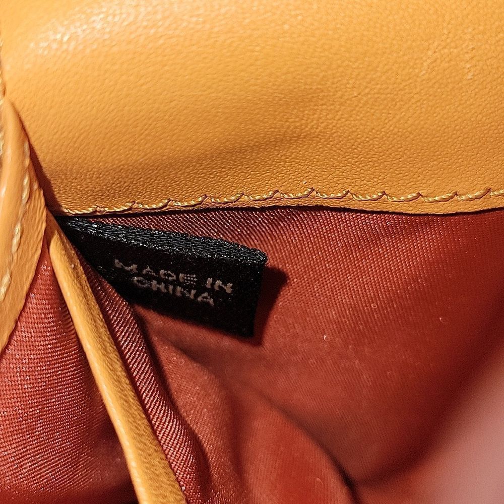 Coach Leather Double Zip Flap Wallet Orange - Picture 12 of 14